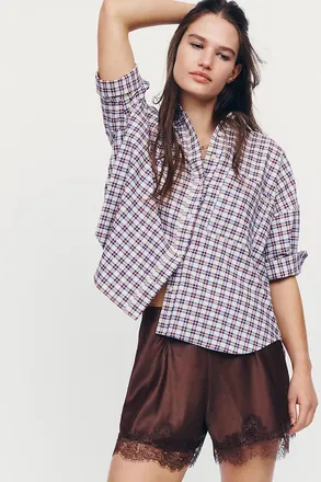 Maeve Mabel Boxy Oxford Shirt Top