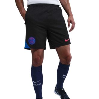 Nike Heren Strike 2025/2026 Paris Saint Germain FC Shorts (ZWART/BLAUW)