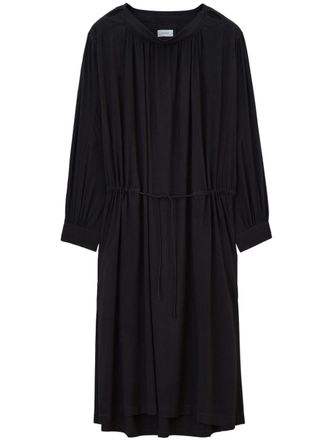 Christophe Lemaire House geplooide midi-jurk - Bruin