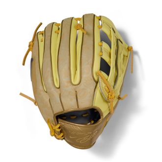 Nike Vapor Elite Ronald Acu&ntilde;a Jr. Baseball H-Web Fielding Glove (Right-Hand Throw) in Orange | N1014125-818