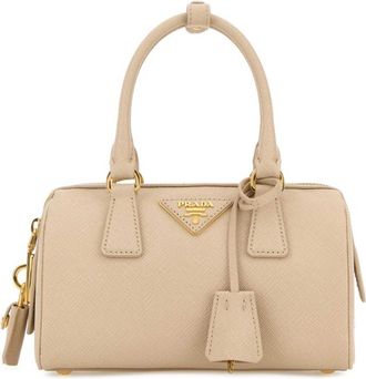 Prada Beige Logo Mini Satchel