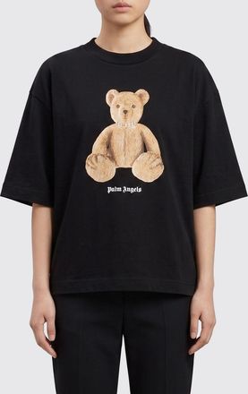 Palm Angels T-shirt girocollo in cotone con stampa