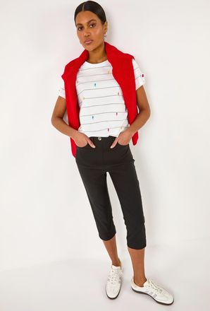 Roman Lift Sculpt Shape Cropped Stretch Trouser