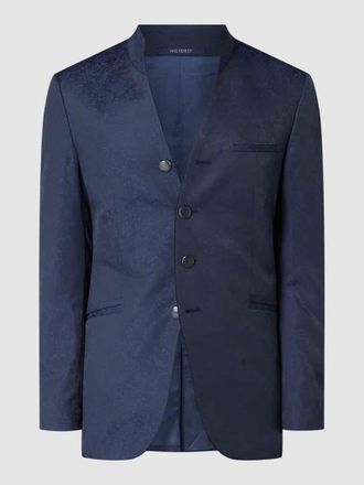 Wilvorst Slim Fit Sakko aus Woll-Mix in Marine, Gr&ouml;&szlig;e 56
