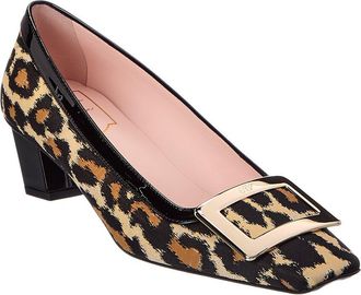 Roger Vivier 50 Canvas & Patent Pump