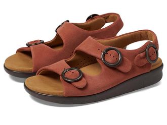 SAS Relaxed Comfort Sandal Womens Shoes Rust : 10.5 WW - Double Wide (D)