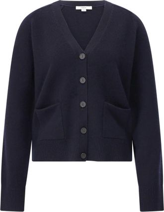 Vince Cardigans - Dames - Vesten - Blauw - XS - Wol - Truien & Vesten