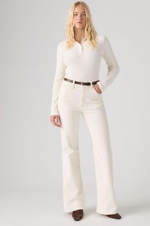 Levi's Corduroy Ribcage Flare Jeans - Donna - 23X30 - Bianco / Egret