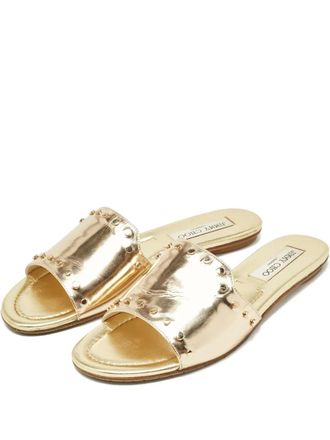 Jimmy Choo London Nanda studded sandals - Gold