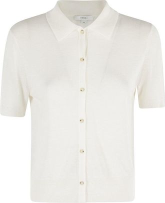 Vince Collared Button Up Sweater