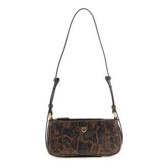 Pinko Pinko, Dames, Tassen, Bruin, Maat: ONE Size Leer
