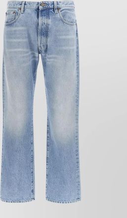 Valentino Garavani chez valentino faded effect jeans with belt loops
