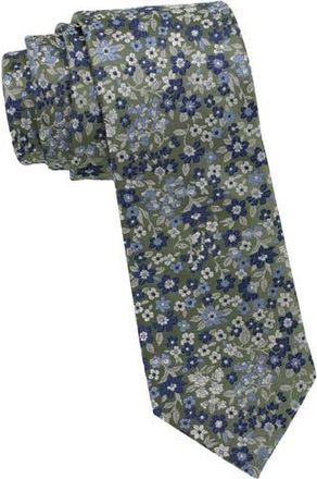 Ben Sherman Floral Woven Tie in Hunter Green at Nordstrom Rack