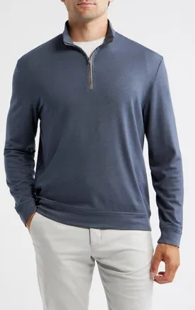 Johnnie-O Tahoe Quarter Zip Pullover in Navy at Nordstrom, Size Xx-Large