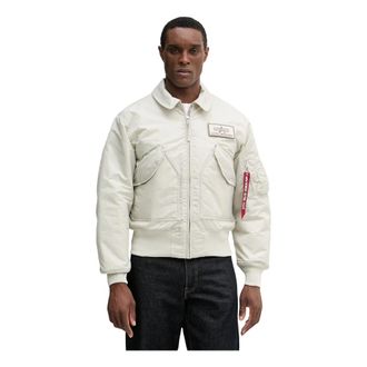 Alpha Industries Cwu-45 Heritage Bomberjack - Heren - Bomber jackets - Wit - L - Polyester - Jassen