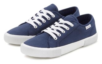 Lascana Sneaker LASCANA, Damen, Gr. 35, blau (marine), Obermaterial: 100% Textilmaterial. Decksohle: 100% Textilmaterial. Futter: 100% Textilmaterial. Laufsoh