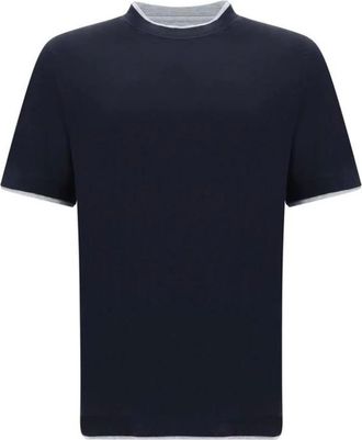 Brunello Cucinelli Uomo, Top, Blu, S, new