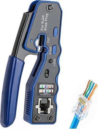 OEM Herramienta De Crimpado Para Terminales, Herramienta De Crimpado Rj45, Comprobador De Red, Pelacables, Instalaci&oacute;n Profesional De Redes, Herramienta D