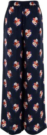 Fendi Womens Bouquet Trouser Navy