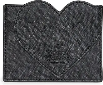 Vivienne Westwood Heart-Shaped Orb Card Case - Black