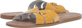 Salt-Water Salt Water Sandal by Hoy Shoes Classic Slide Girls Mustard Leather RHS5786