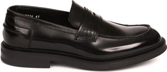 Doucal's Horse Moccasin - Heren - Loafers - Zwart - 44 EU - Leer - Schoenen