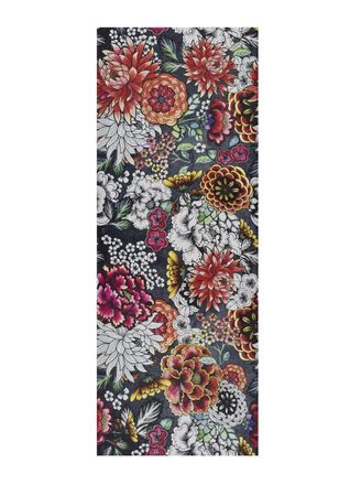 Atticgo Alfombra de cocina lavable flores multicolor 52x200 cm