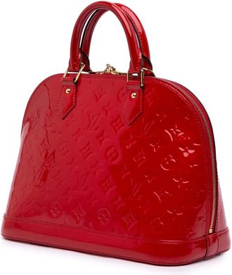 Louis Vuitton Crossbody Bags - 2014 Monogram Vernis Alma PM - Gr. unisize - in Rot - für Damen