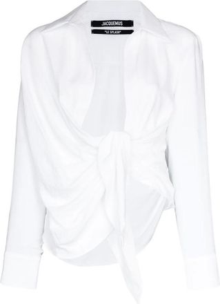 Jacquemus Dames, Blouses & Shirts, Wit, Maat: 2XS