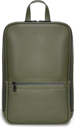 Champs Luggage Onyx Leather Backpack in Khaki at Nordstrom Rack