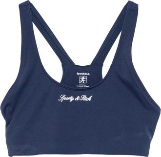 Sporty & Rich Signature Logo Sports Bra