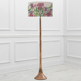 Voyage Maison Kinross Floor Lamp With Fairytale Bristle Eva Lampshade in Brown
