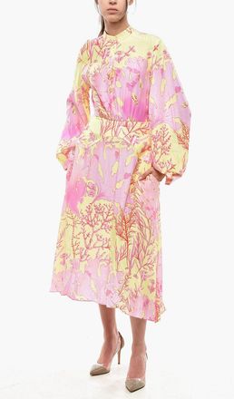 Stella McCartney Flared Dress ALYSSA Printed Silk Stella McCartney