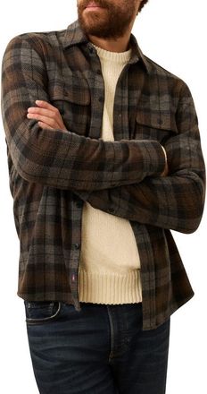 Faherty Legend Button-Up Shirt in Grey Woods Plaid at Nordstrom Rack, Size Large