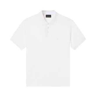 Emporio Armani Polo Shirts, male, White, Size: XL Regular Fit Piqu&eacute; Polo Shirt