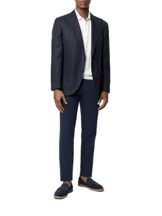Brunello Cucinelli Mens Plain Button Polo Shirt Ss26 M