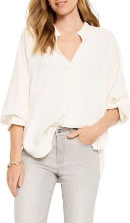 Nic+Zoe Breezy Back Tie Top in Classic Cream at Nordstrom Rack, Size Xx-Large
