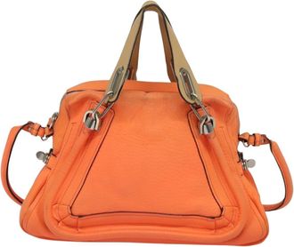 Chloé Paraty Orange Leather Handbag (Pre-Owned)
