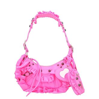 Balenciaga Le Cagole Xs Ruffle Shoulder Bag