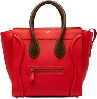 Celine Pre-owned Celine Mini Bicolor Leather Luggage Tote Ladies 1GJ8HEWL213PLOQY