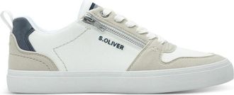 s.Oliver Witte Vetersneakers voor Mannen - Heren - Sneakers - Wit - 42 EU - Schoenen