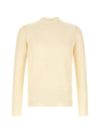 Zanone Ribbed Knit Sweater With Crew Neckline And Structured Fit