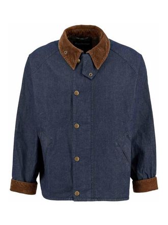 Barbour Corduroy-Collar Denim Jacket