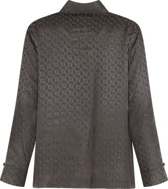 Fendi Womens Silk Shirt Brown