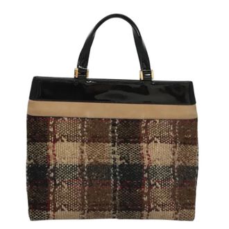 Burberry Pre-owned Handbags, female, Multicolor, Size: ONE SIZE Pre-owned Wool Tote