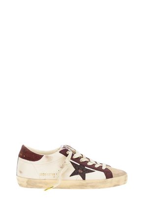 Golden Goose Brown Leather Star Sneakers