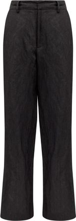 Maison Margiela Single-stitch Logo Flared Broeken - Dames - Wijde Broeken - Zwart - XS - Broeken