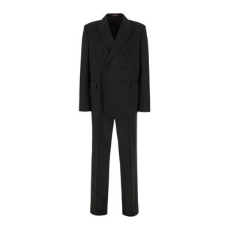 Gucci Traje de lana cruzado - Suits - Hombre - Negro - M