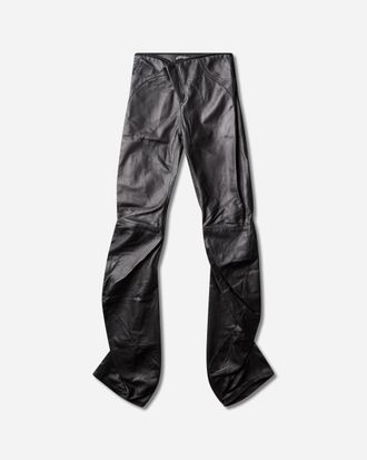 Ottolinger Women s Leather Drape Pants Black