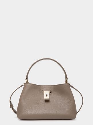 Bally Lock Me Minibag in Grained Leather in Brown at Nordstrom
